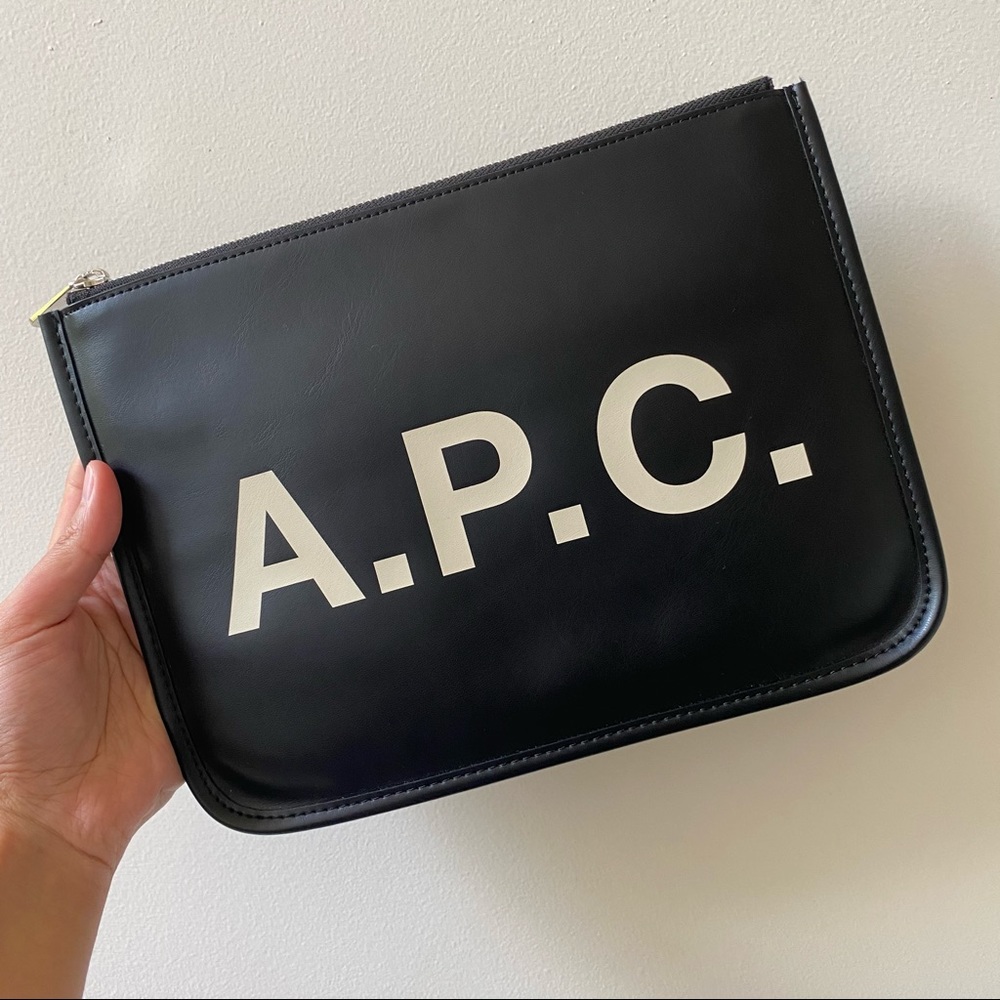 A.P.C Logo Zip Pouch